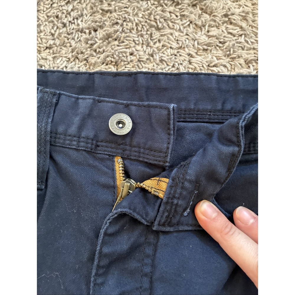 PRANA Men's Casual Pants Slim Fit Leg Flat Front Solid Navy Blue 28x32 - Picture 5 of 9